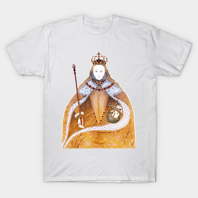 Queen Elizabeth I - historical illustration T-Shirt by vixfx